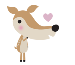 I am a Deer (English) sticker #3496961