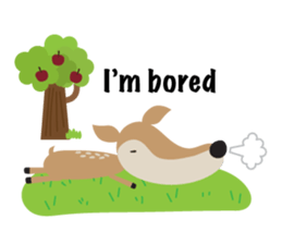 I am a Deer (English) sticker #3496964