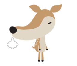 I am a Deer (English) sticker #3496965