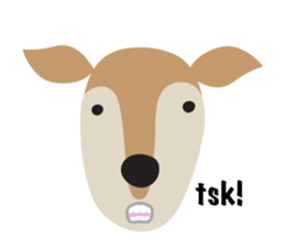 I am a Deer (English) sticker #3496969