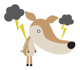 I am a Deer (English) sticker #3496970