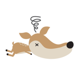 I am a Deer (English) sticker #3496972