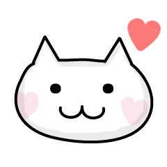 Cheeks cute cat(Heart mark)
