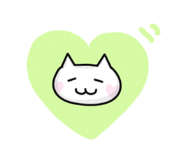 Cheeks cute cat(Heart mark) sticker #3497708