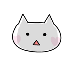 Cheeks cute cat(Heart mark) sticker #3497723