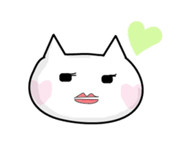Cheeks cute cat(Heart mark) sticker #3497736