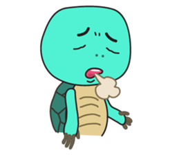 Cute turtle stickers sticker #3498979