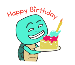 Cute turtle stickers sticker #3498988