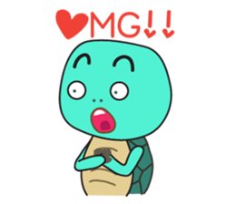 Cute turtle stickers sticker #3499003