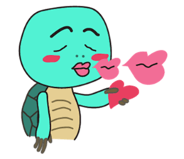 Cute turtle stickers sticker #3499006