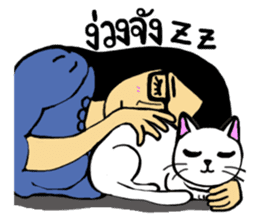 June, a cat lady's daily life. sticker #3499244