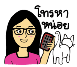 June, a cat lady's daily life. sticker #3499252