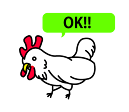 chicken and chick  of egg shop. sticker #3499340