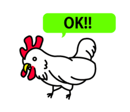 chicken and chick  of egg shop. sticker #3499340