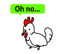 chicken and chick  of egg shop. sticker #3499348