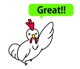 chicken and chick  of egg shop. sticker #3499351