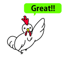 chicken and chick  of egg shop. sticker #3499351