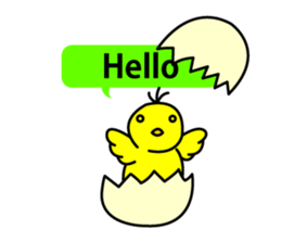 chicken and chick  of egg shop. sticker #3499354