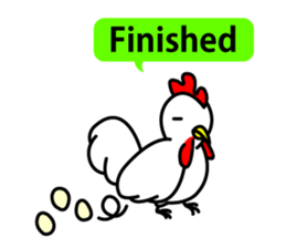 chicken and chick  of egg shop. sticker #3499355