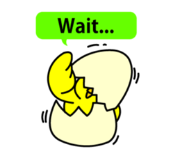 chicken and chick  of egg shop. sticker #3499360