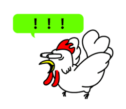 chicken and chick  of egg shop. sticker #3499364