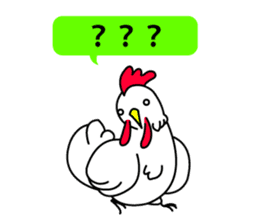 chicken and chick  of egg shop. sticker #3499370