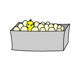 chicken and chick  of egg shop. sticker #3499374