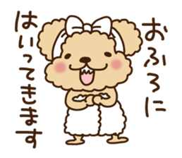 Putaro the Poodle 4 sticker #3499631