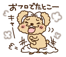 Putaro the Poodle 4 sticker #3499632