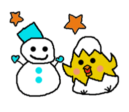 THE Pretty fledgling2 Winter, Christmas sticker #3500031