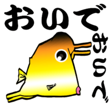 Congolese cormorant blowfish sticker #3500314