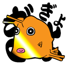 Congolese cormorant blowfish sticker #3500315