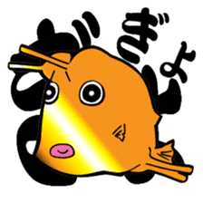 Congolese cormorant blowfish sticker #3500315