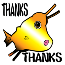 Congolese cormorant blowfish sticker #3500333