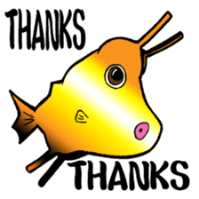 Congolese cormorant blowfish sticker #3500333