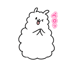 Burly alpaca sticker #3500359