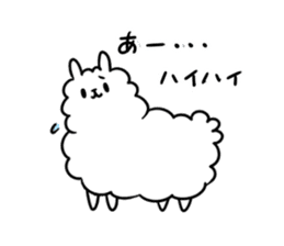 Burly alpaca sticker #3500360