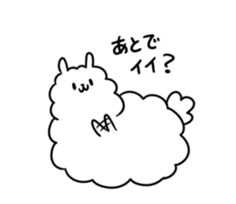 Burly alpaca sticker #3500361