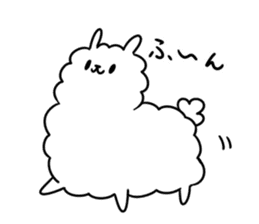 Burly alpaca sticker #3500363