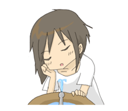 Water and I sticker #3500553