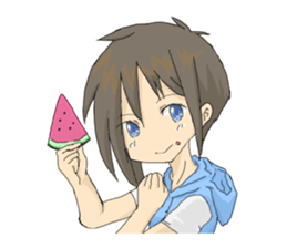 Water and I sticker #3500565