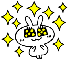 Cool white rabbit. sticker #3501067