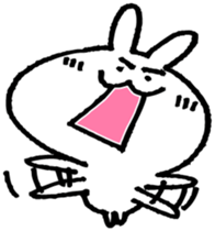 Cool white rabbit. sticker #3501073