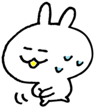 Cool white rabbit. sticker #3501088