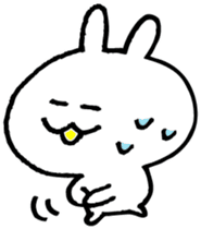 Cool white rabbit. sticker #3501088