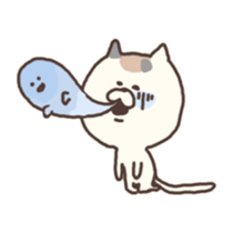 calico cat sticker 2 sticker #3501391