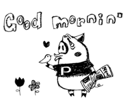 Piggie's Daily Life sticker #3501806