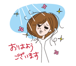 Overaction girl sticker #3501858