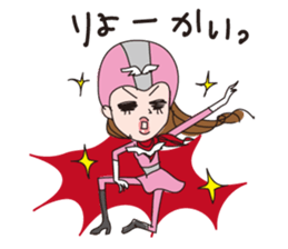 Overaction girl sticker #3501865