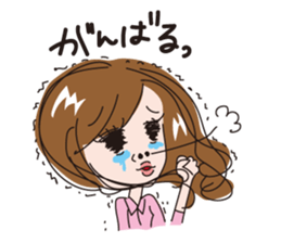 Overaction girl sticker #3501874